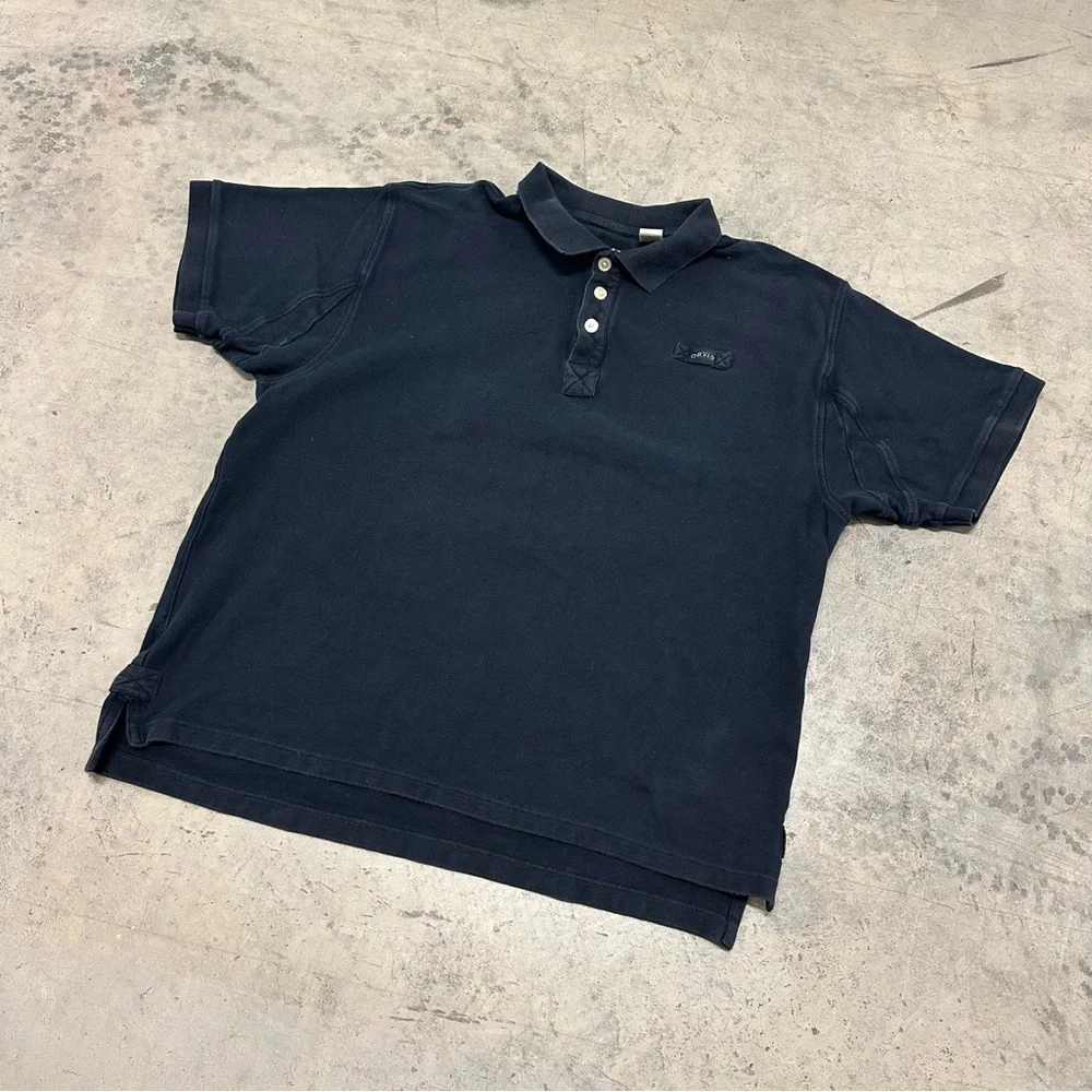 Men's The Orvis Signature heavyweight cotton polo shirt xl - Picture 2 of 8